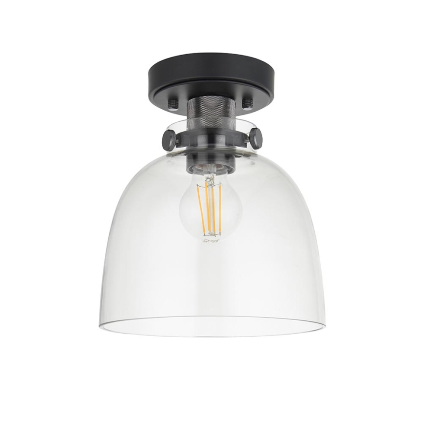 Endon 99106 - Taklampa URBAN 1xE27/10W/230V svart/genomskinlig