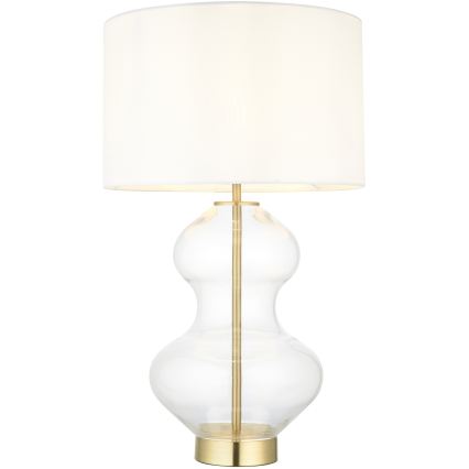 Endon 99110 - Dimbar bordslampa KELDA 1xE27/10W/230V vit/guld