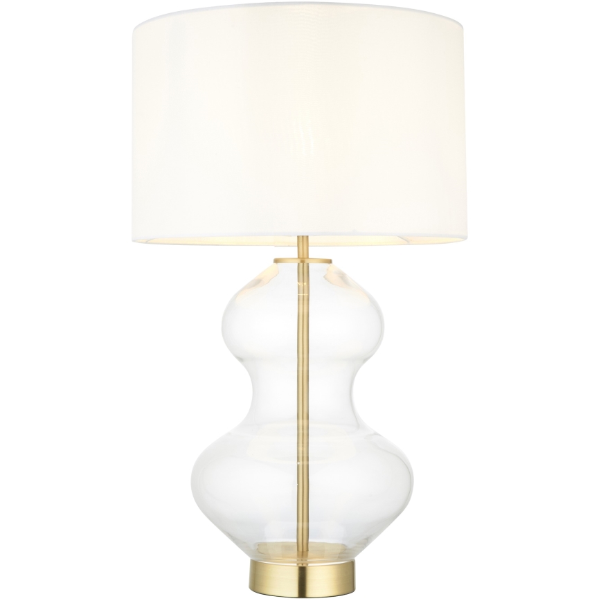 Endon 99110 - Dimbar bordslampa KELDA 1xE27/10W/230V vit/guld