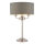 Endon 99149 - Bordslampa HIGHCLERE 3xE14/18W/230V grå/skinande krom diameter 32 cm