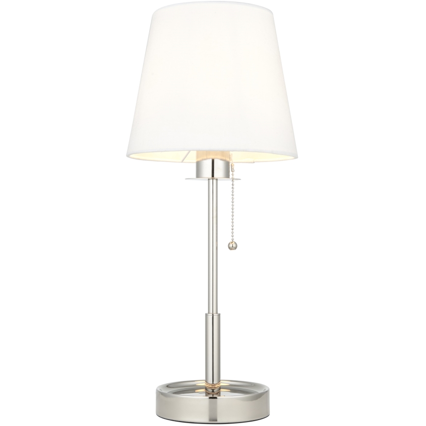 Endon 99596 - Bordslampa 1xE27/10W/230V vit/polerad krom
