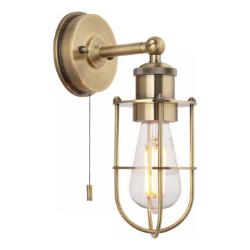 Endon 99952 - Vägglampa för badrum CREW 1xE27/6W/230V IP44 mässing