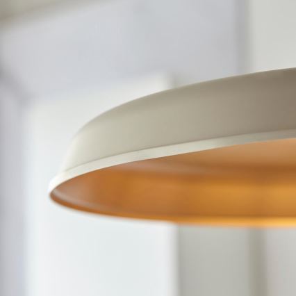 Endon 99999 - Ljuskrona med kedja SABIAN 1xE27/10W/230V krämvit/guld