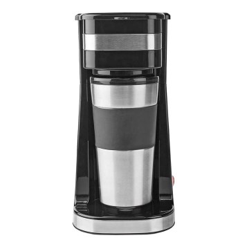 Enkoppig kaffebryggare 0,4 l med resemugg