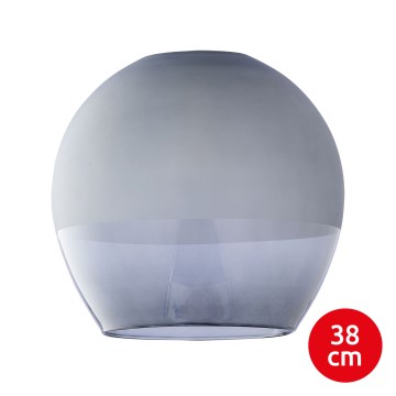 Ersättningsglas till KULA-ljuskrona, E27-sockel, Ø 38 cm, rökgrå