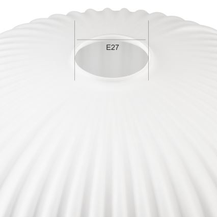 Ersättningsglas till ljuskrona HARMA E27 14x25 cm vit