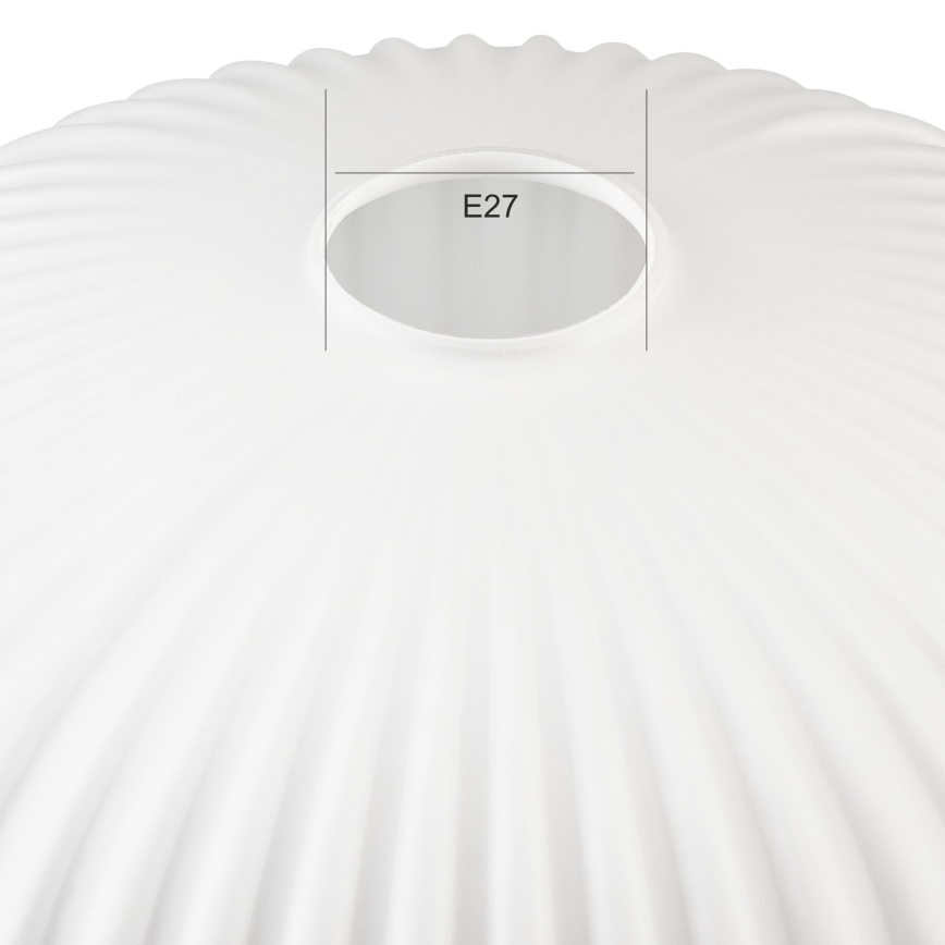 Ersättningsglas till ljuskrona HARMA E27 14x25 cm vit