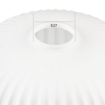 Ersättningsglas till ljuskrona HARMA E27 18x20 cm vit