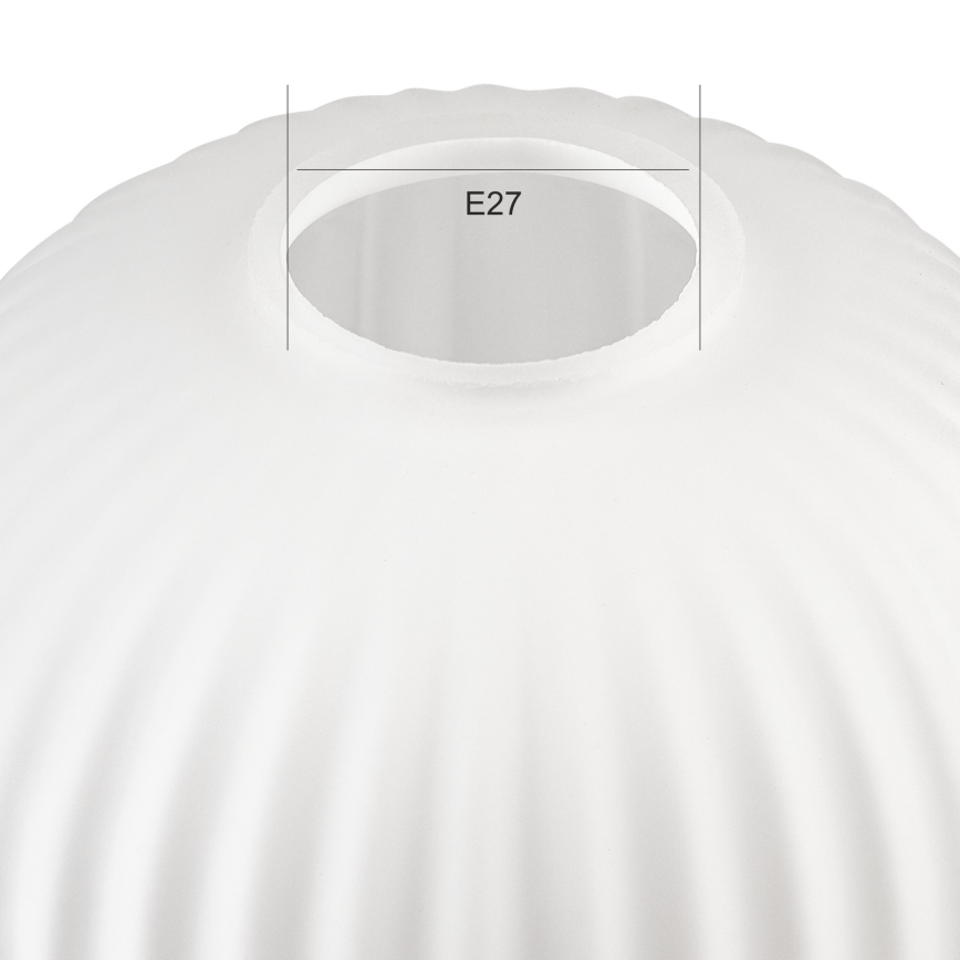 Ersättningsglas till ljuskrona HARMA E27 21x14 cm vit