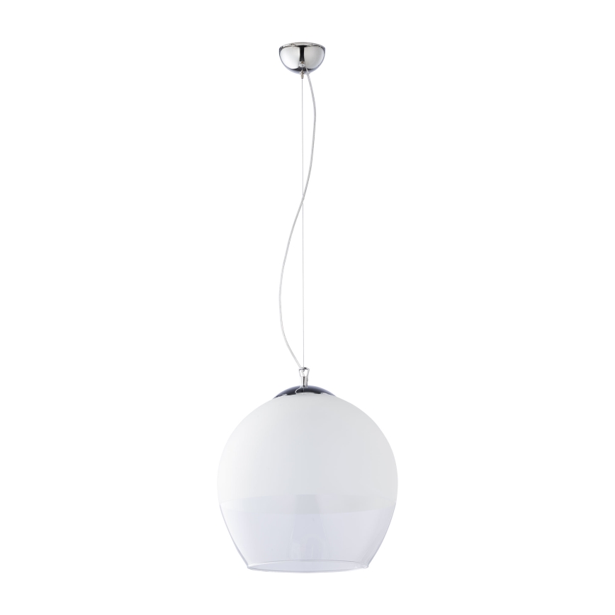 Ersättningsglas till ljuskrona KULA E27 Ø 38 cm vit/klarglas