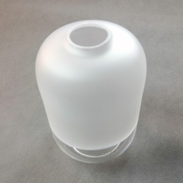 Ersättningsglas till ljuskrona MARCO E27, Ø 14 cm, klart/vitt