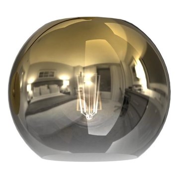 Ersättningsglas till ljuskrona MONTE E27 diameter 20 cm guld/rökig