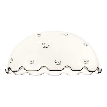 Ersättningsglas till ljuskrona NONNA E27 diameter 36 cm vit/grön