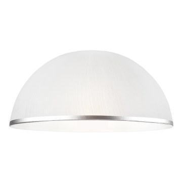 Ersättningsglas till takkrona RETRO, ANTICO E27 Ø 30 cm vit/silver