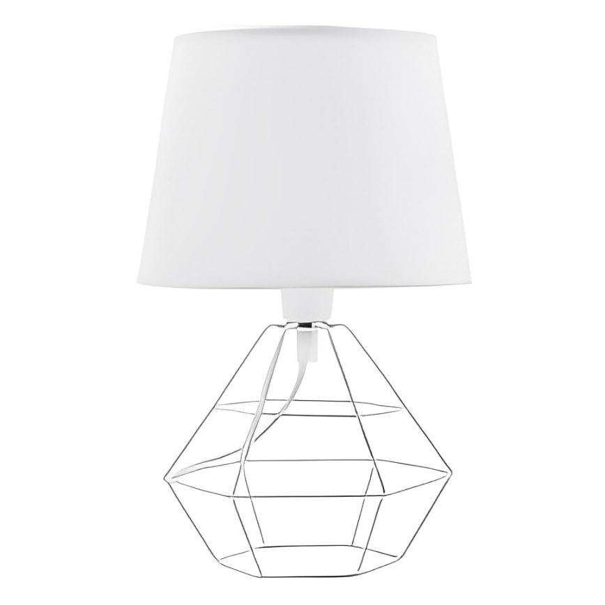 Ersättningslampskärm för bordslampa DIAMOND E27 17x20 cm vit