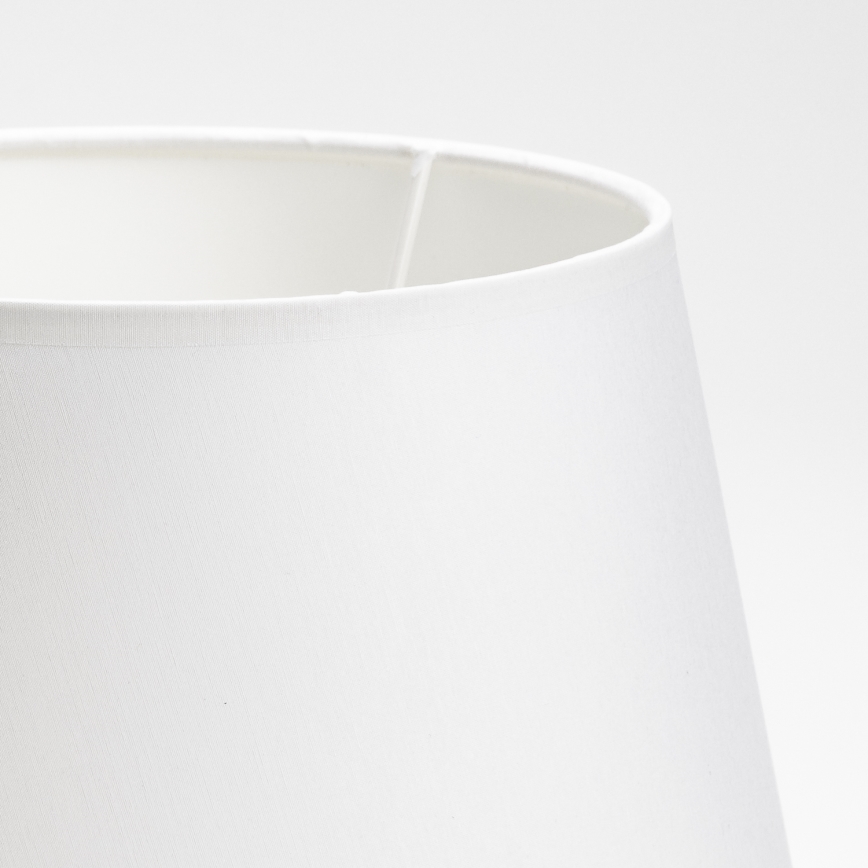 Ersättningslampskärm för bordslampa LORENZO E27 20x26 cm vit
