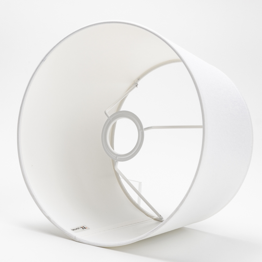 Ersättningslampskärm för bordslampa LORENZO E27 20x26 cm vit