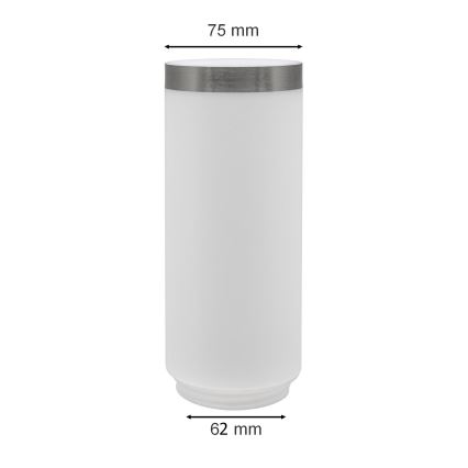 Ersättningslampskärm för utomhuslampa LIVIA/UTRECHT vit/silver