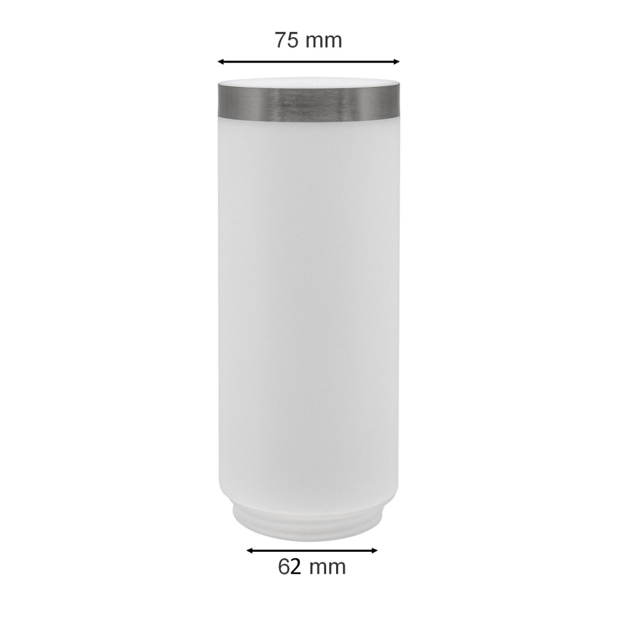 Ersättningslampskärm för utomhuslampa LIVIA/UTRECHT vit/silver