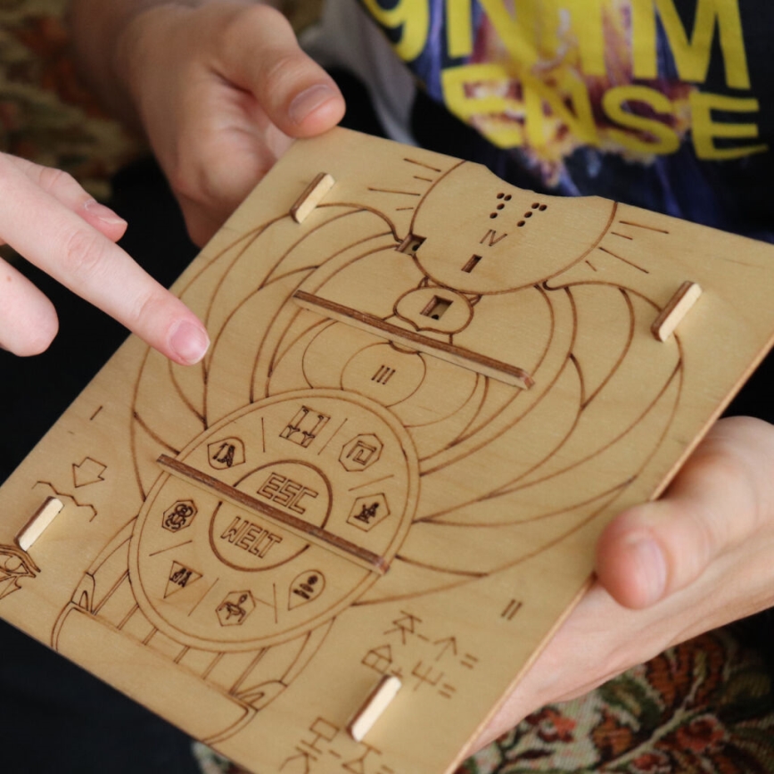 EscapeWelt - 3D Mekaniskt pussel i trä Pyramid