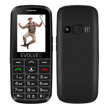 Evolveo - EasyPhone EG 2G mobiltelefon för seniorer svart