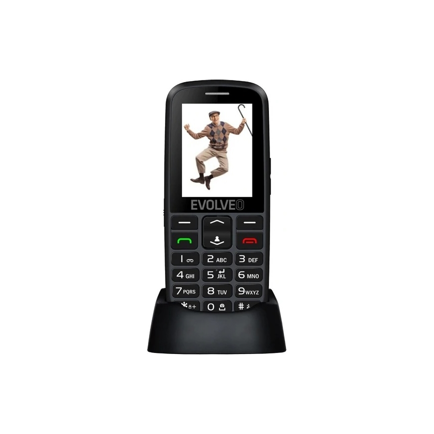 Evolveo - EasyPhone EG, 4G mobiltelefon för seniorer svart