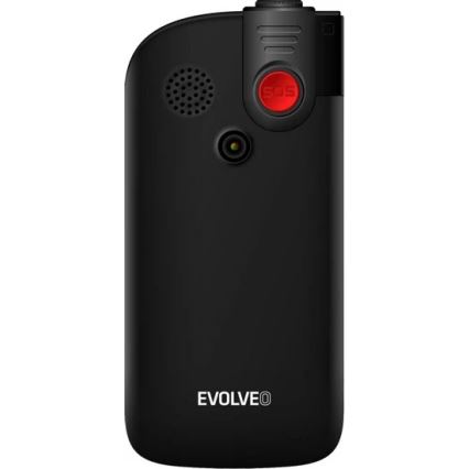 Evolveo - EasyPhone FL, mobiltelefon för seniorer, svart