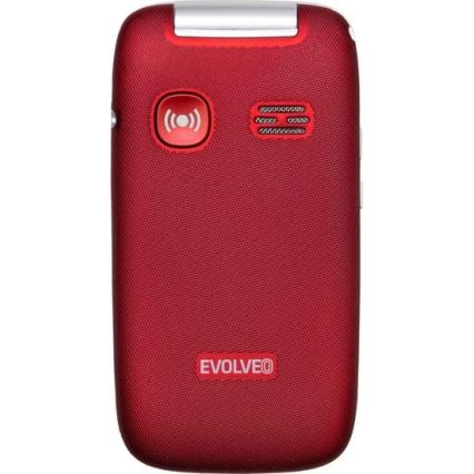 Evolveo - EasyPhone FS fliptelefon för seniorer 2,8 röd
