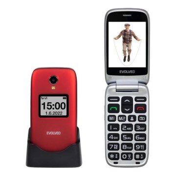 Evolveo - EasyPhone FS uppfällbar mobiltelefon för äldre 2.8