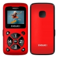Evolveo - EasyPhone ID mobiltelefon för äldre, röd