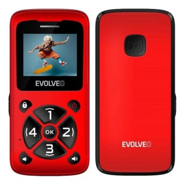 Evolveo - EasyPhone ID mobiltelefon för seniorer röd