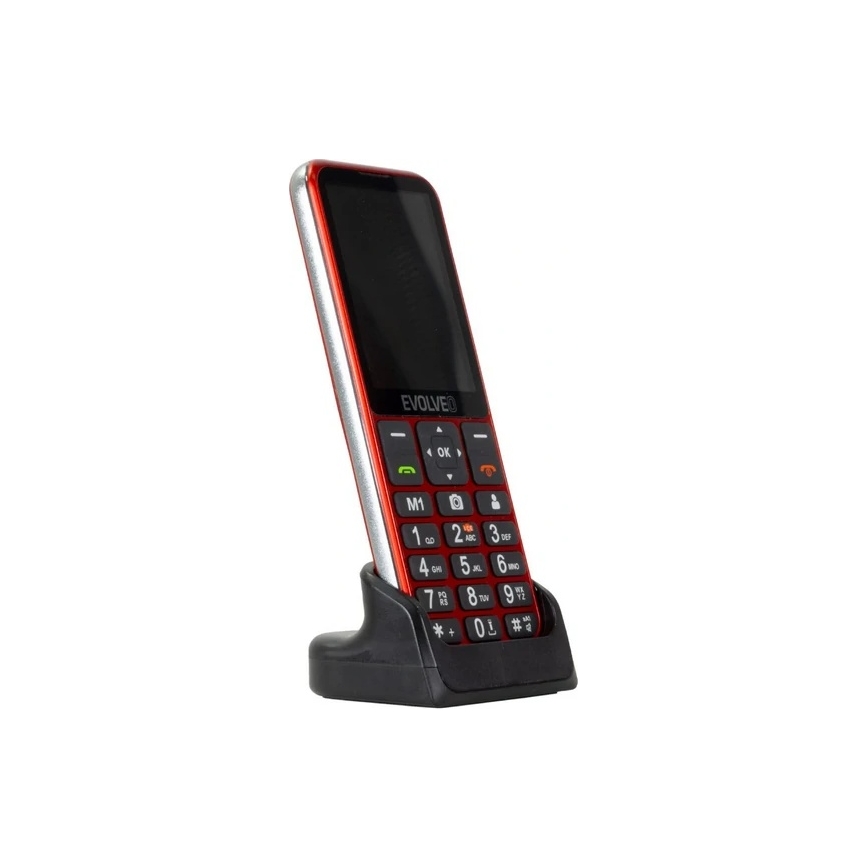 Evolveo - EasyPhone LT 4G mobiltelefon för äldre röd