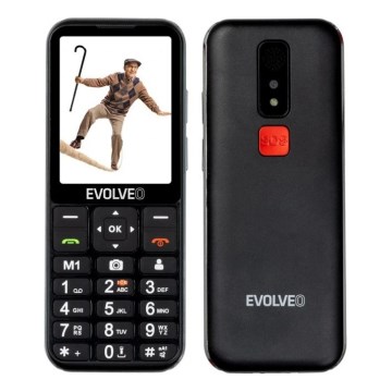 Evolveo - EasyPhone LT 4G mobiltelefon för äldre, svart