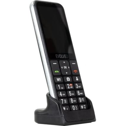Evolveo - EasyPhone LT 4G mobiltelefon för äldre, svart