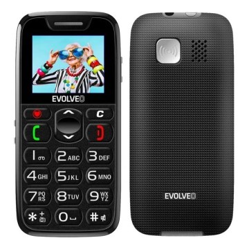 Evolveo - EasyPhone, mobiltelefon för äldre, svart