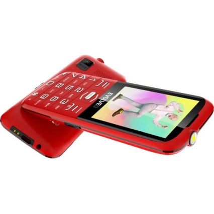 Evolveo - EasyPhone XO, mobiltelefon för seniorer, röd