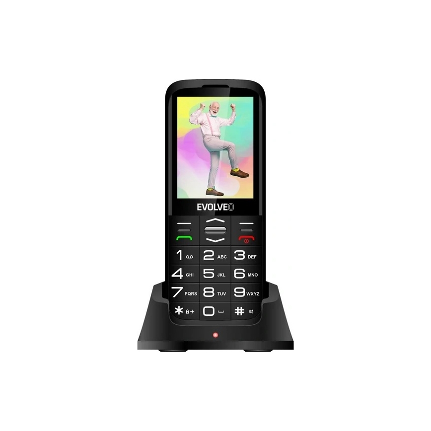 Evolveo - EasyPhone XO mobiltelefon för seniorer svart