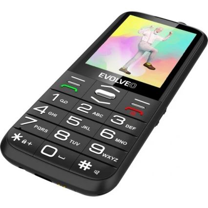 Evolveo - EasyPhone XO mobiltelefon för seniorer svart