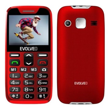 Evolveo - EasyPhone XR, 4G-mobiltelefon för äldre, röd