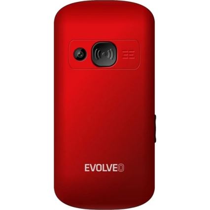 Evolveo - EasyPhone XS, mobiltelefon för äldre, röd
