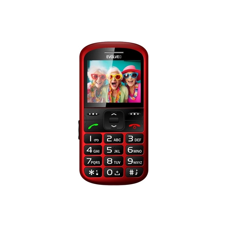 Evolveo - EasyPhone XS mobiltelefon för seniorer röd