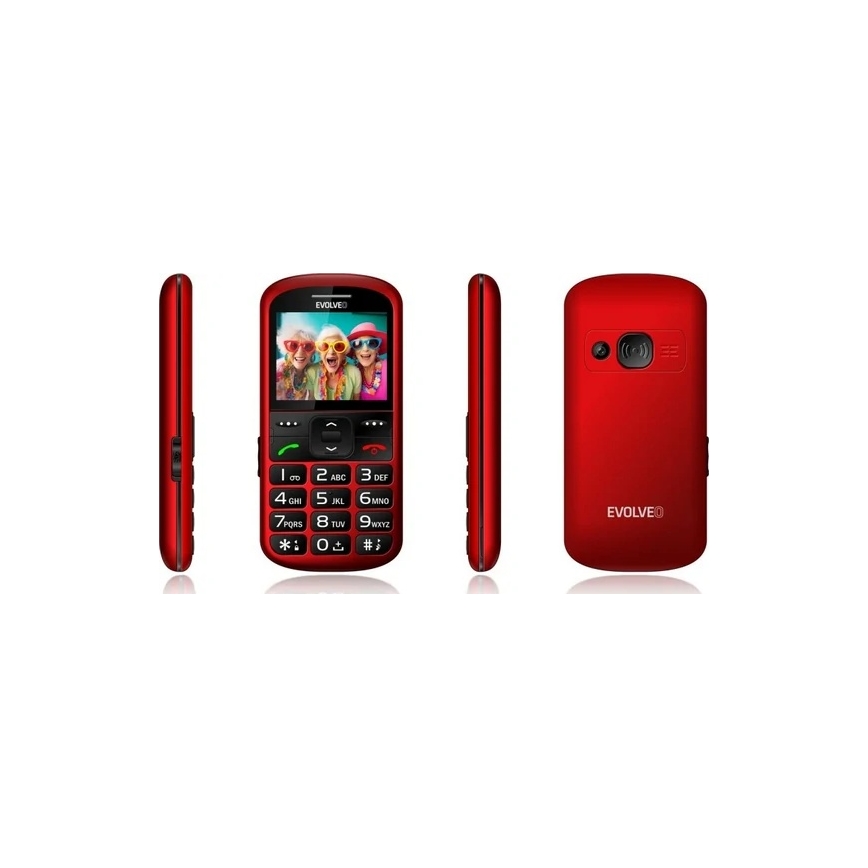 Evolveo - EasyPhone XS mobiltelefon för seniorer röd