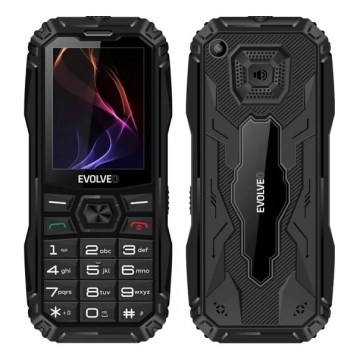 Evolveo - MaxPhone A1 knapptelefon med dubbel-SIM, svart