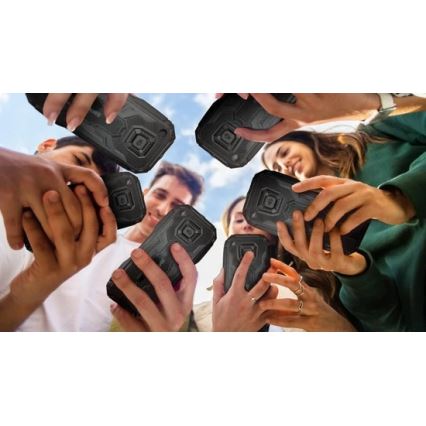 Evolveo - MaxPhone A1 knapptelefon med dubbel-SIM, svart