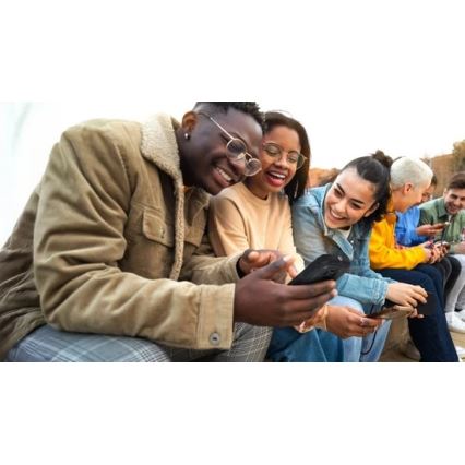 Evolveo - MaxPhone A1 knapptelefon med dubbel-SIM, svart