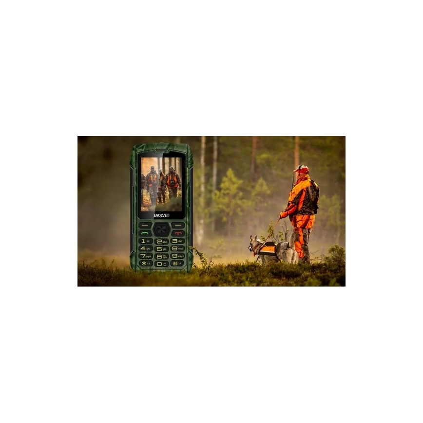 Evolveo - StrongPhone H1, vattentät Dual-SIM-telefon i jaktkamouflage
