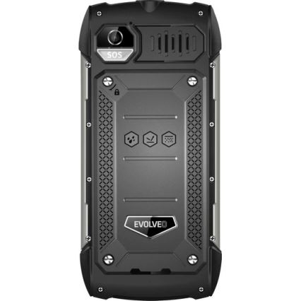 Evolveo - StrongPhone H1 vattentät Dual SIM-telefon svart/silver