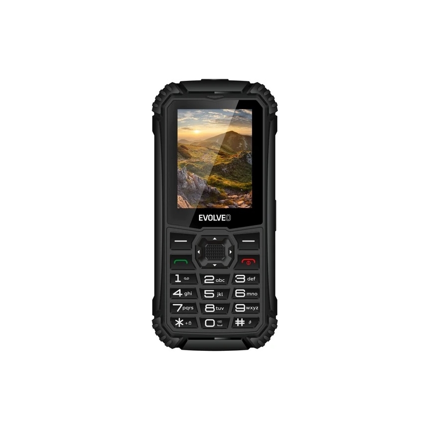 Evolveo - StrongPhone Q1, vattentät Dual SIM-telefon svart