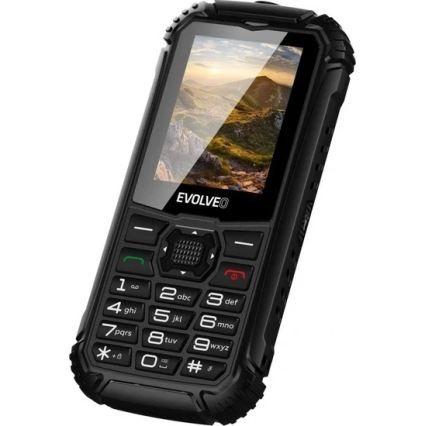Evolveo - StrongPhone Q1, vattentät Dual SIM-telefon svart