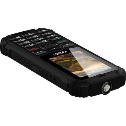 Evolveo - StrongPhone Q1, vattentät Dual SIM-telefon svart